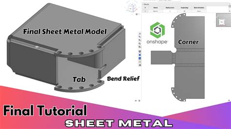 onshape sheet metal bending|onshape bend sheet metal.